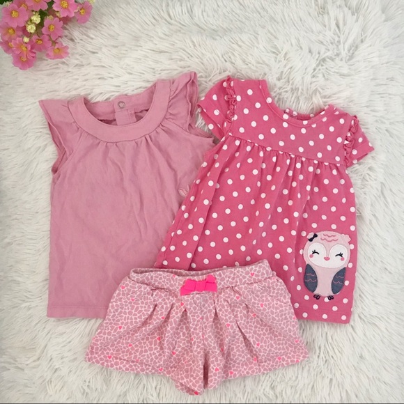 ❌Sold❌🌸 Toddler Girl Pink Summer Outfit 🌸💕 - Picture 1 of 8